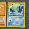 Image 2 : Two Non Holo Rare Vintage Pokemon Trading Cards ~ Fossil Set Hitmonlee & Neo Revelation Kingdra 