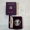 Image 1 : 1987-S Proof American Silver Eagle - 1 oz .999 Fine Silver - With OGP Packaging & CoA