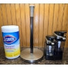 Image 1 : Double Soap Dispenser, Clorox Wipes and Paper Towel Holder