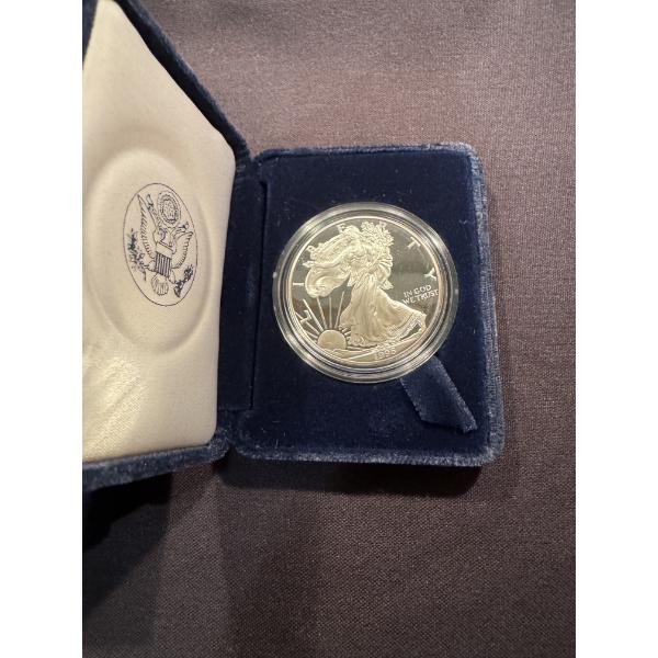 1996-P American Eagle One Ounce Proof Silver Bullion Coin - Low Mintage - Mint Condition