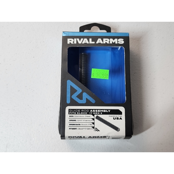 Rival Arms 17lb Stainless Steel Guide Rod Assembly Fits Glock 17 Gen 3 - Brand New