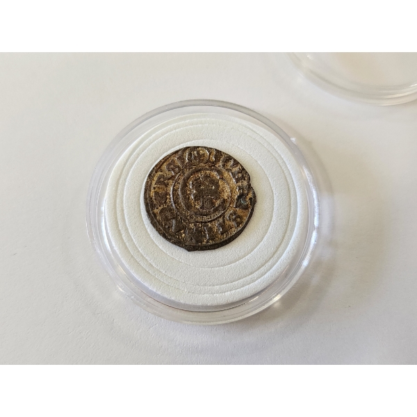 1600s Livonia Riga Solidus Coin - Billon/Silver Coin - Unknown Year 