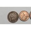 Image 2 : U.S 1905 Indian Head Cent, Austrialian Cent, Canadian Cent & France 10 Centimes Coin