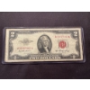 Image 1 : 1953 United States $2.00 Bill Thomas Jefferson Red Seal Note - Excellent Condition In Holder