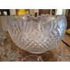 Image 2 : Vintage Pressed Glasss 14" Punch Bowl w 18 Cups & Ladel
