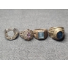 Image 2 : Lot of Four Sterling Silver Rings (32 Grams) With Assorted Coca-Cola & Budweiser Collectibles