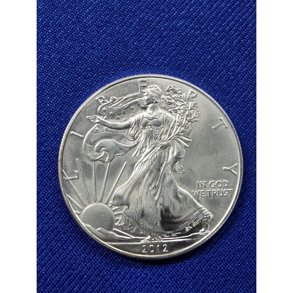 2012 American Silver Eagle Dollar 1 oz .999 Fine Silver One Dollar Coin