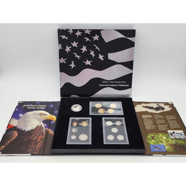 2008 U.S. Mint American Legacy Collection - Including 2008 Silver Bald Eagle & More! See Photos!