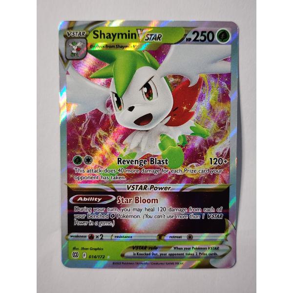 Shaymin V Star 014/172 Holo Rare Vintage Pokemon Trading Card