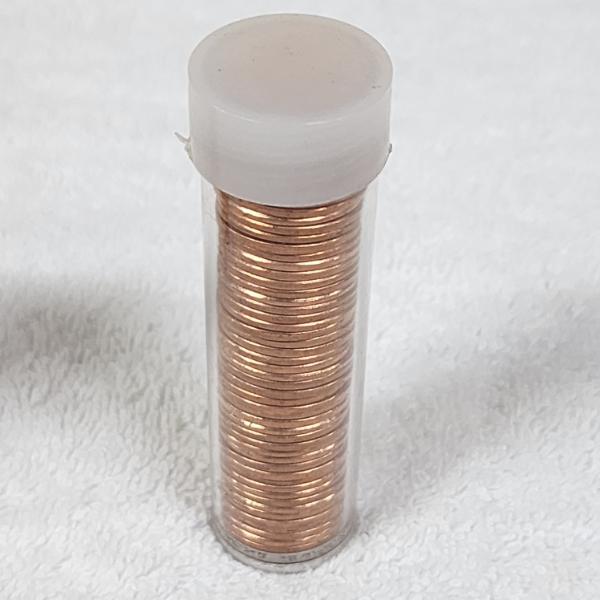 Uncounted Unsearched Tube of Assorted Uncirculated United States Pennies ~ Late 70's & Early 80'S!