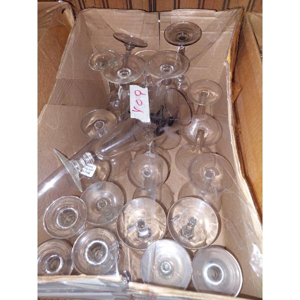 Box Lot - Crystal Stems - Goblets & Barware - See Pics