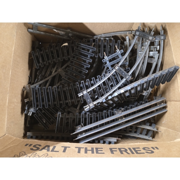 Large Box Of Vintage Model Train Track