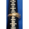 Image 6 : Men's 14K Gold Ring With Diamonds - Size 9 - Weight: 6.6g
