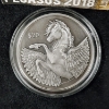Image 2 : 2 Oz Silver 2018 Pegasus High Relief Antique Finished Coin ~ British Virgin Islands~ In Original Box