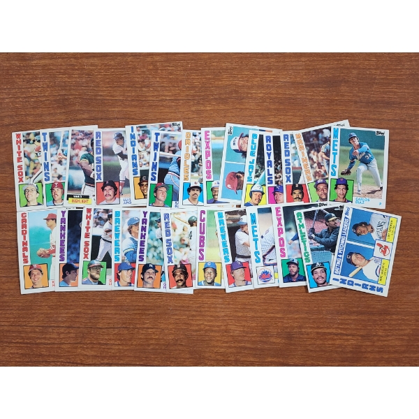 Collection of 1984 Topps Baseball Cards