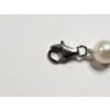Image 4 : Gorgeous Jared Pearl Bracelet w/ Sterling Silver Clasp & Textured Spacer Beads - Total Weight: 11.7g