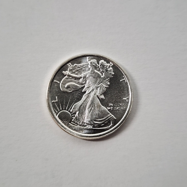 Walking Liberty 1/10th Troy oz .999 Fine Silver Round - Mint Condition