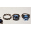 Image 2 : Sterling Silver Rings & Pendants - Total Weight: 29.6g