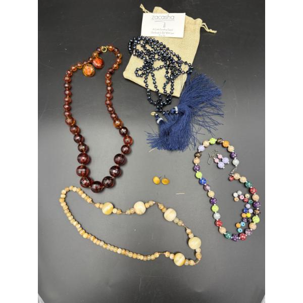 Costume Jewelry - Gorgeous Necklace & Earring Sets - Tassles handmade in Bali - Necklace