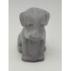 Image 1 : Adorable Degenhart Vintage Glass Dog Figurine -Mauve