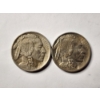 Image 1 : Two Excellent Condition, Higher Grade United States 1913 Buffalo Nickels ~ Little Wear!