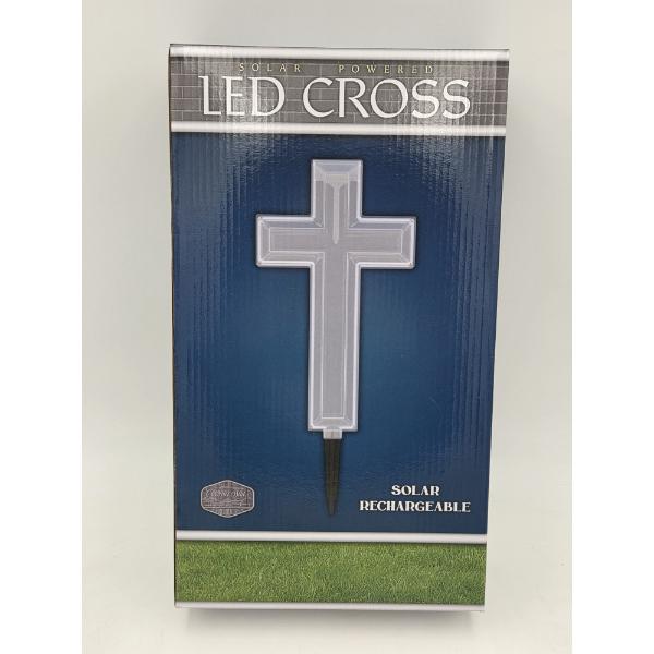 Brand New Solar Powered LED Cross 8.5''x15''