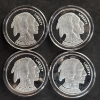 Image 2 : (4) 2004 Silver Clad Buffalo Proofs - 10,000 Limited Edition