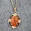 Image 3 : Chain Necklace Ft. Lovely Agate Stone 
