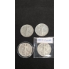 Image 1 : 1917-S, 1939-S, 1943, 1944-S 90% Silver Walking Liberty Half Dollars - Face Value: $2.00