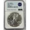 Image 1 : 2021 United States American Silver Eagle .999 Fine Silver Troy Ounce Coin -
Graded NGC - MS 70