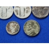 Image 4 : 3) 90% Silver Walking Liberty Quarters, 1) 90% Silver 1944 Dime, 1) 35% Silver 1944 Wartime Nickel
