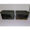 Image 3 : Lot of (2) Military Style Vintage Metal Ammo Transport Can Storage Box 