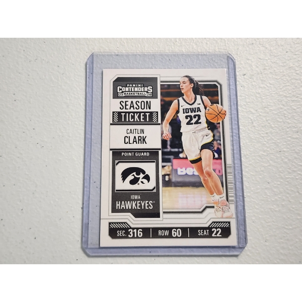2023-24 Panini Contenders Rookie Basketball Trading Card Caitlin Clark - Mint Condition