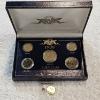 Image 1 : 1999 24kt Gold Plated U.S. Coin Set in Protective Display Box - AFV $1.42