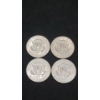 Image 2 : (4) 1964 90% Silver Kennedy Half Dollars - Face Value: $2.00