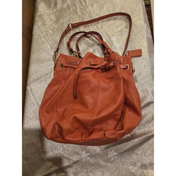 Beautiful Large Orange Authentic Coach Bag