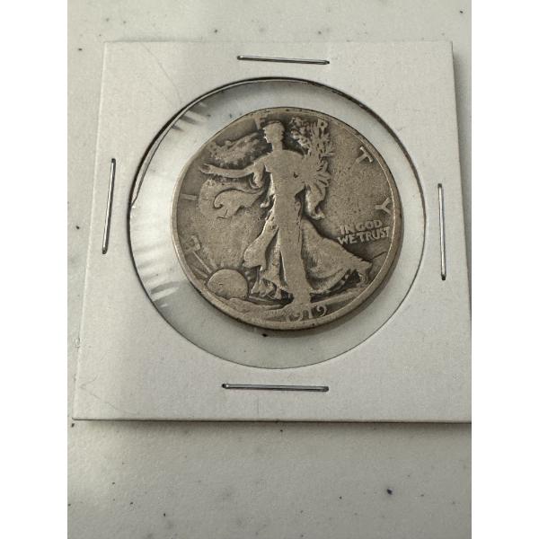 1919-D United States Walking Liberty Silver Half Dollar - Great Piece