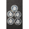Image 2 : (5) 2017 John F. Kennedy 100 Years Commemorative Silver Coins