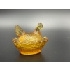 Image 2 : Degenhart Glass Hen on Nest - Yellow - ~2 inches 