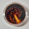 Image 2 : 1 AVDP oz .999 Fine Copper Round - Dragon Fire Diamond Dust - Limited Edition