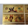 Image 2 : x6 Assorted Powerpuff Girls $100 99999999 24K Gold Foil Banknotes Set w/ CoA