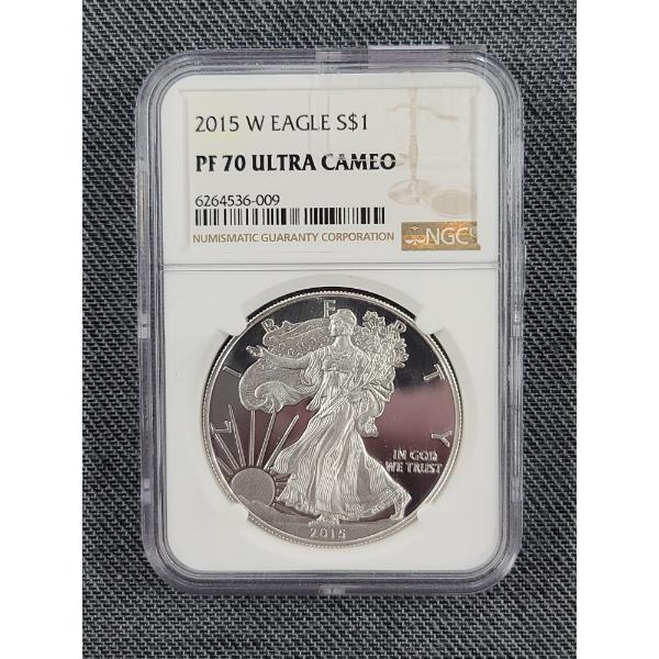 NGC PF 70 Ultra Cameo 2015-W 1 Oz Silver American Eagle 