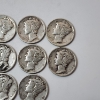 Image 4 : Lot of Assorted Years United States 90% Silver Mercury Dimes - Face Value: $1.30