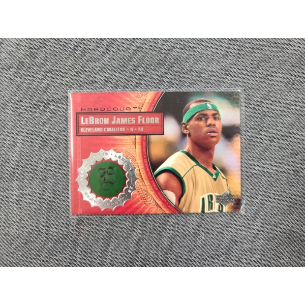 2003 Upper Deck LB2 Hardcourt LeBron James Game Floor Trading Card