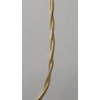 Image 2 : 14K Yellow Gold Twisted 18" Herringbone Necklace (Missing Clasp) - Weight: 2.7g