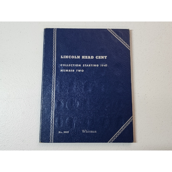 Lincoln Head Cent Collection Book Starting 1941 - Including 66 Coins; FV: $0.66