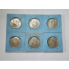 Image 1 : x6 Assorted Years 40% Silver Kennedy Half Dollars FV: $3.00