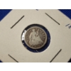 Image 2 : 1853 Seated Liberty Half Dime With Arrows - 90% Silver 