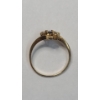 Image 4 : Women's 14K Yellow Gold Marquise-cut Blue Sapphire Ring With Accent Diamonds -Size 6.5 -Weight: 1.8g