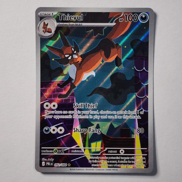 Thievul 092/084 Holo Rare Near Mint Pokemon Trading Card